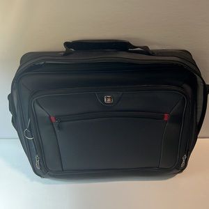 Laptop, briefcase